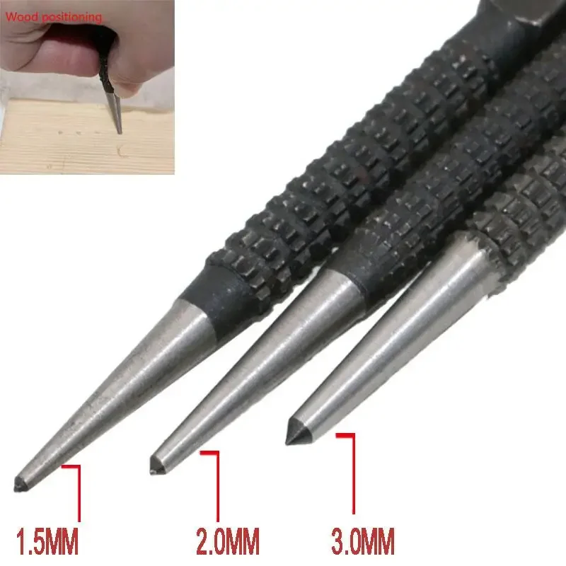 Power Tools Kobalt - 3-częściowy zestaw punktaków z wysokowęglowej stali,