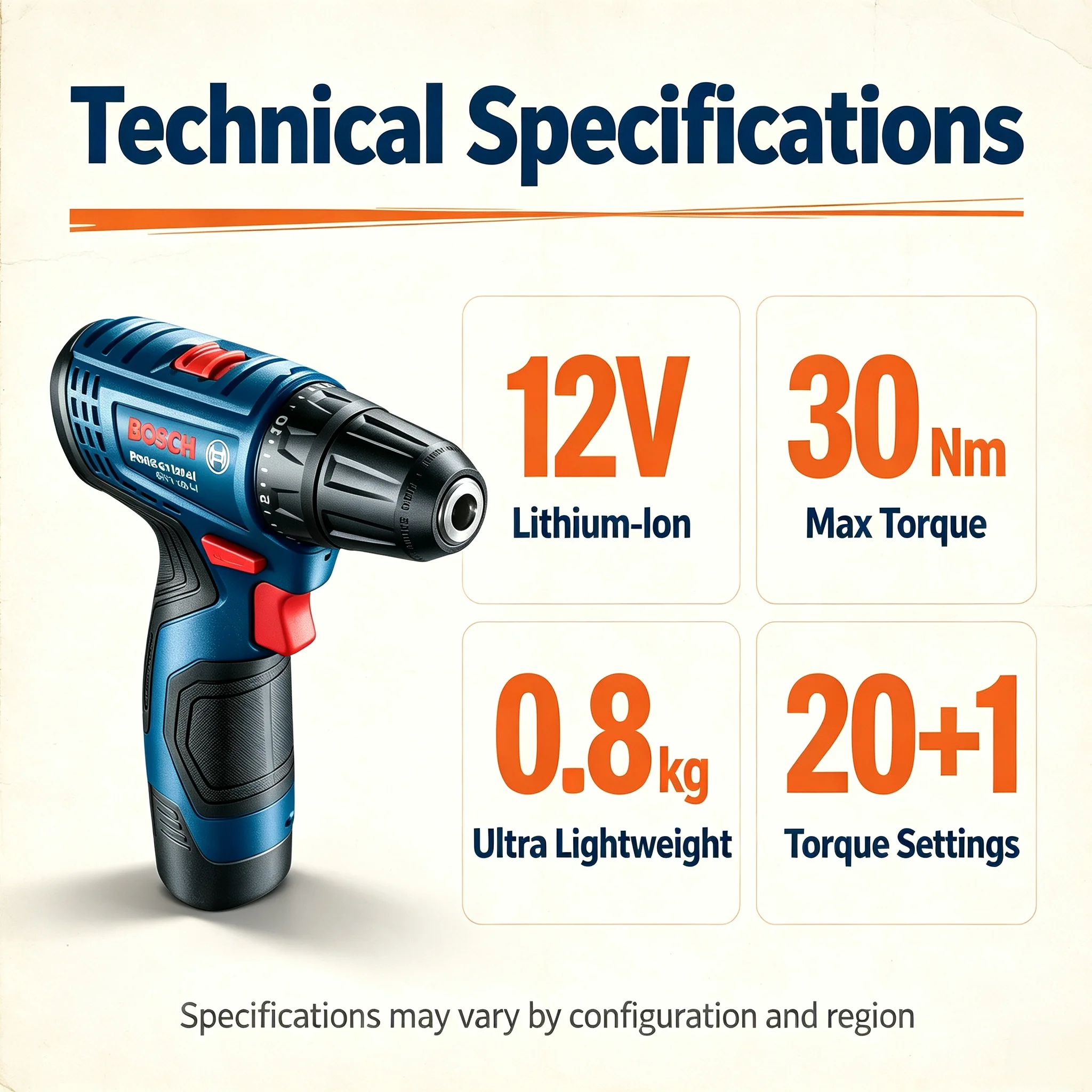 Power Tools For Home - Bosch Professional GSR120-LI 12V Bezprzewodowa Elektryczna