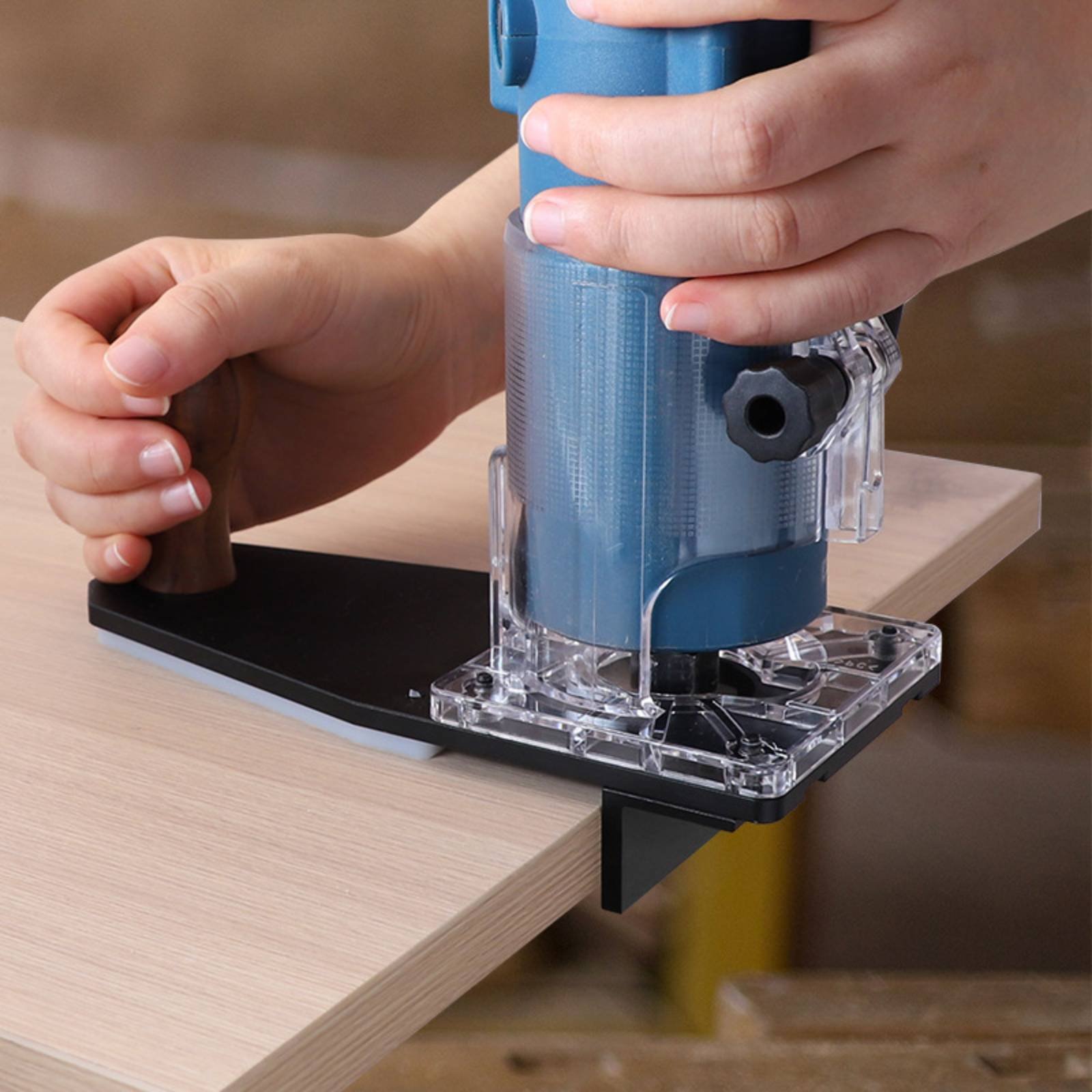 Power Tools In Construction - Podstawa frezarki do obróbki krawędzi, stabilna,