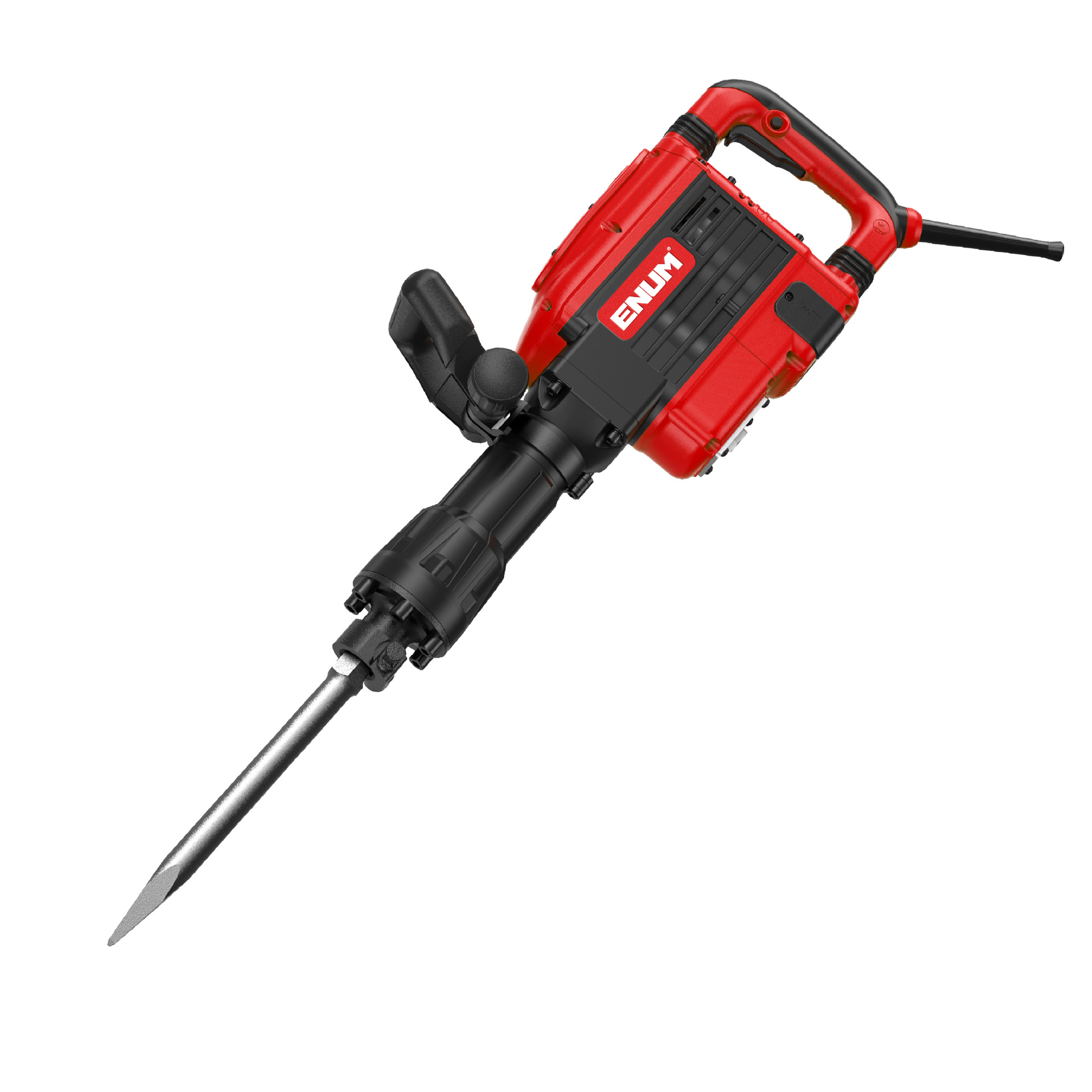 Power Tools In Construction - Czerwona elektryczna młot udarowy do demontażu,